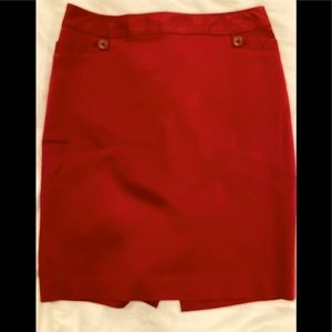 The Limited size 6 red pencil skirt